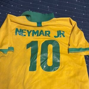Yellow and Green Neymar Jr Soccer Jersey